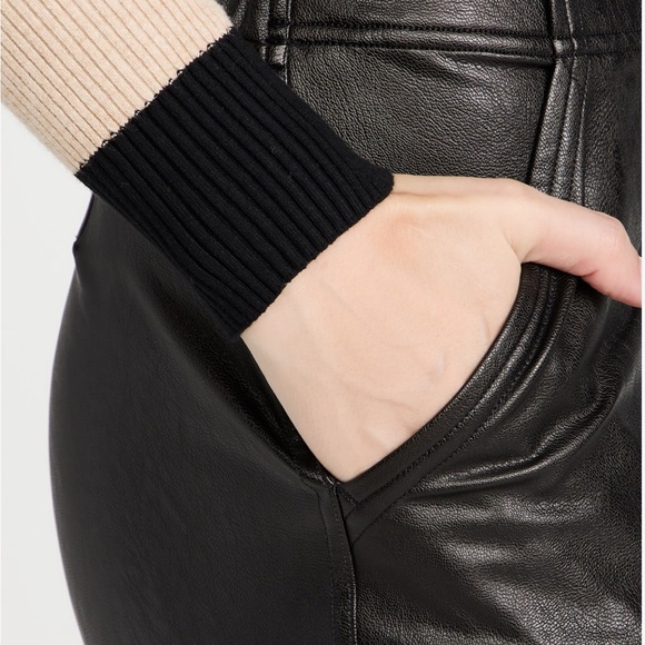 SPANX | Leather like Vegan Jogger Sz. XL NWT - Picture 3 of 9